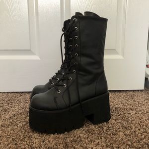 Demonia Sacred Ashes Platform Boots